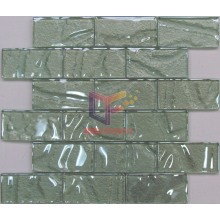 Low Temperature Processed Glass Brick Mosaic Tile (CFC282)